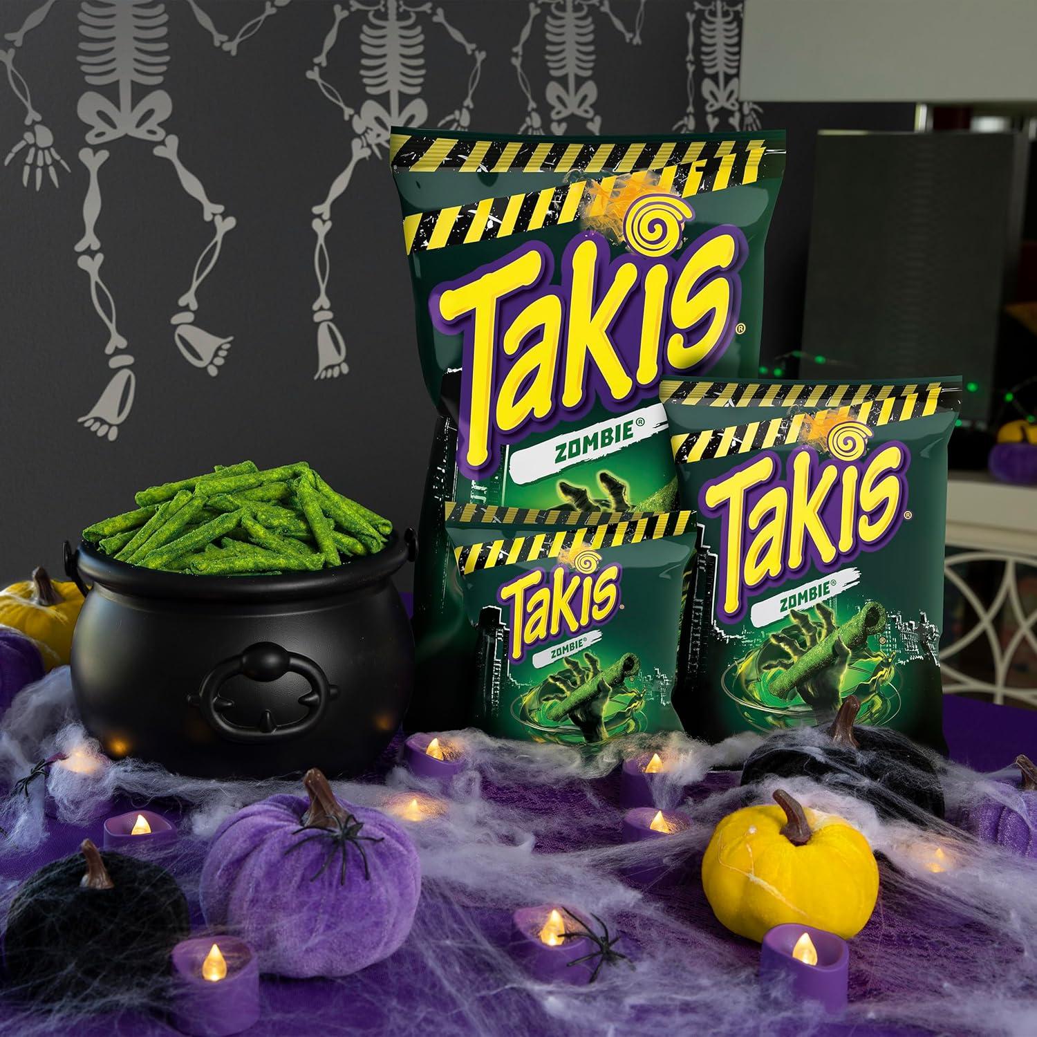 image:imageTakis 18 pc 1 oz Hero Variety Pack Assorted Flavored Mixed Rolled Tortilla Chips 8 Fuego 6 Blue Heat 4 Intense NachoZombie