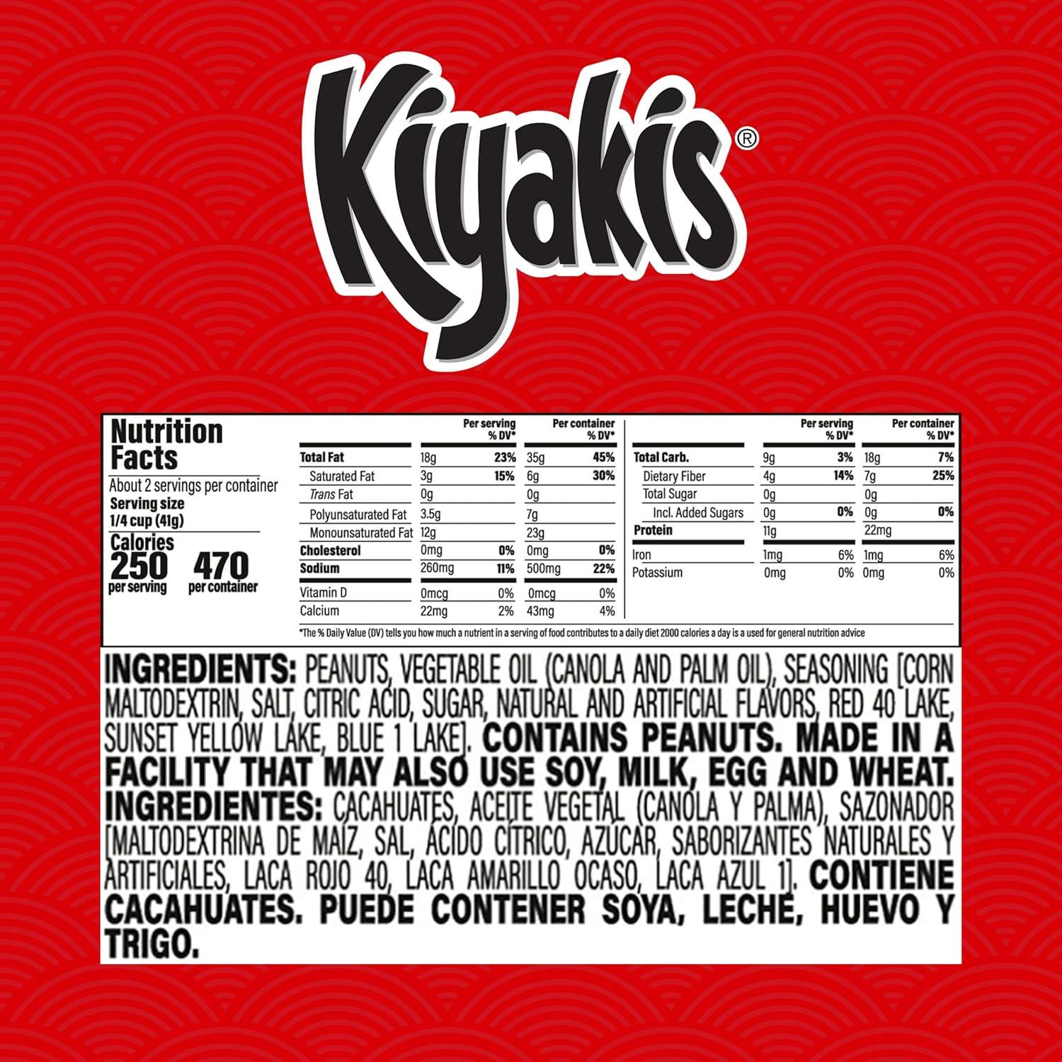 image:imageKiyakis Enchilados 6 pc 275 oz Box Chili amp Lime Flavored Spicy Fried PeanutsChili Lime