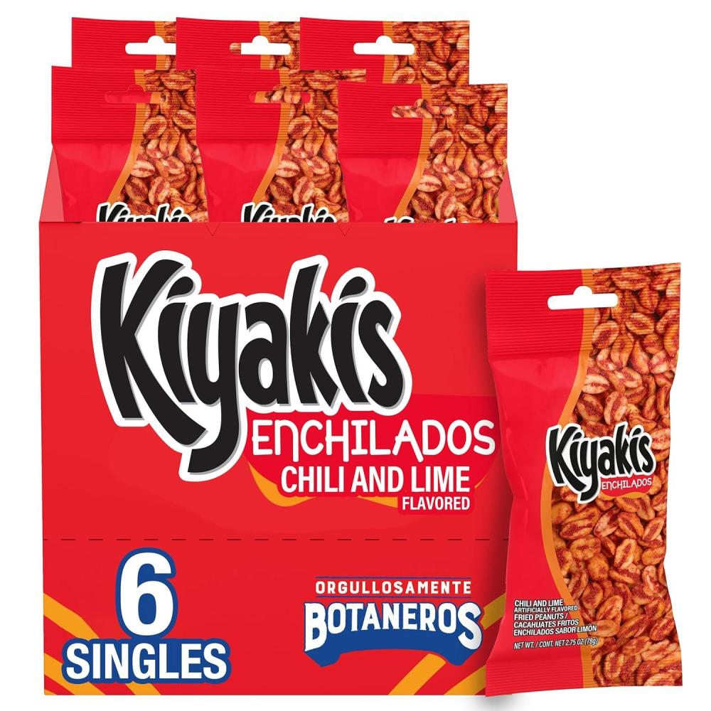 image:imageKiyakis Enchilados 6 pc 275 oz Box Chili amp Lime Flavored Spicy Fried PeanutsChili Lime