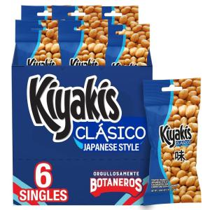 Kiyakis Enchilados 6 pc / 2.75 oz Box, Chili & Lime Flavored Spicy Fried Peanuts(Original)