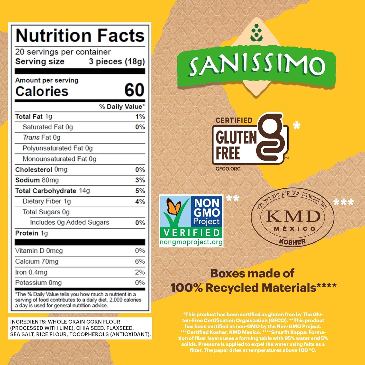 image:imageSanissimo Salmas Salted 40 packs of 3 Crackers Oven Baked Corn Crackers Gluten Free Non GMO Kosher CertifiedSalted 20PK