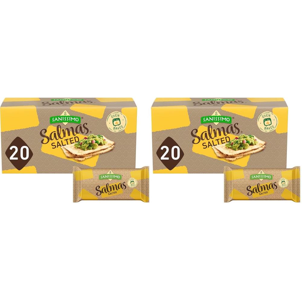 image:imageSanissimo Salmas Salted 40 packs of 3 Crackers Oven Baked Corn Crackers Gluten Free Non GMO Kosher Certified