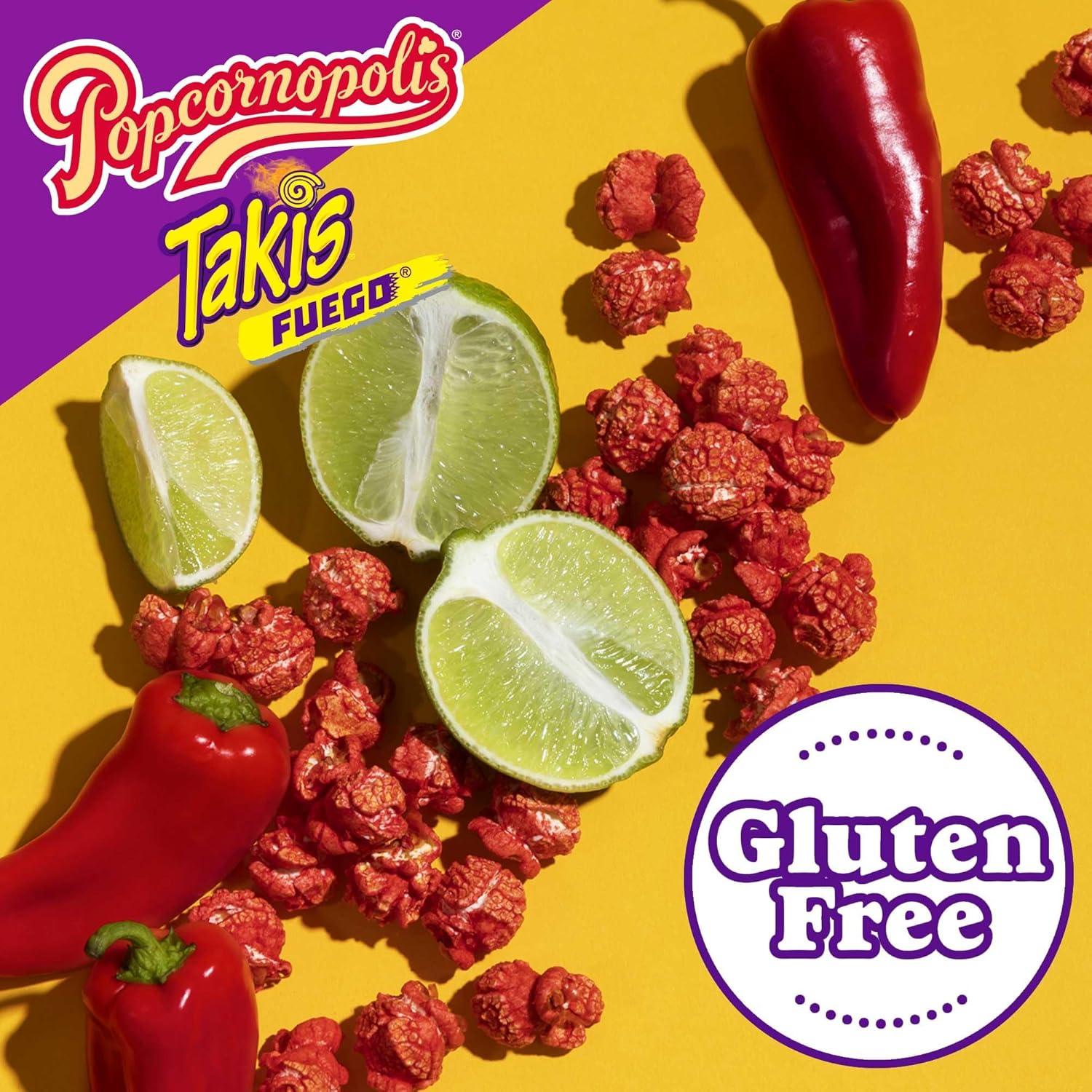 image:imagePopcornopolis Fuego Takis 5 ct 2 oz Case Hot Chili Pepper amp Lime Flavored Extreme Savory PopcornFuego 1PK