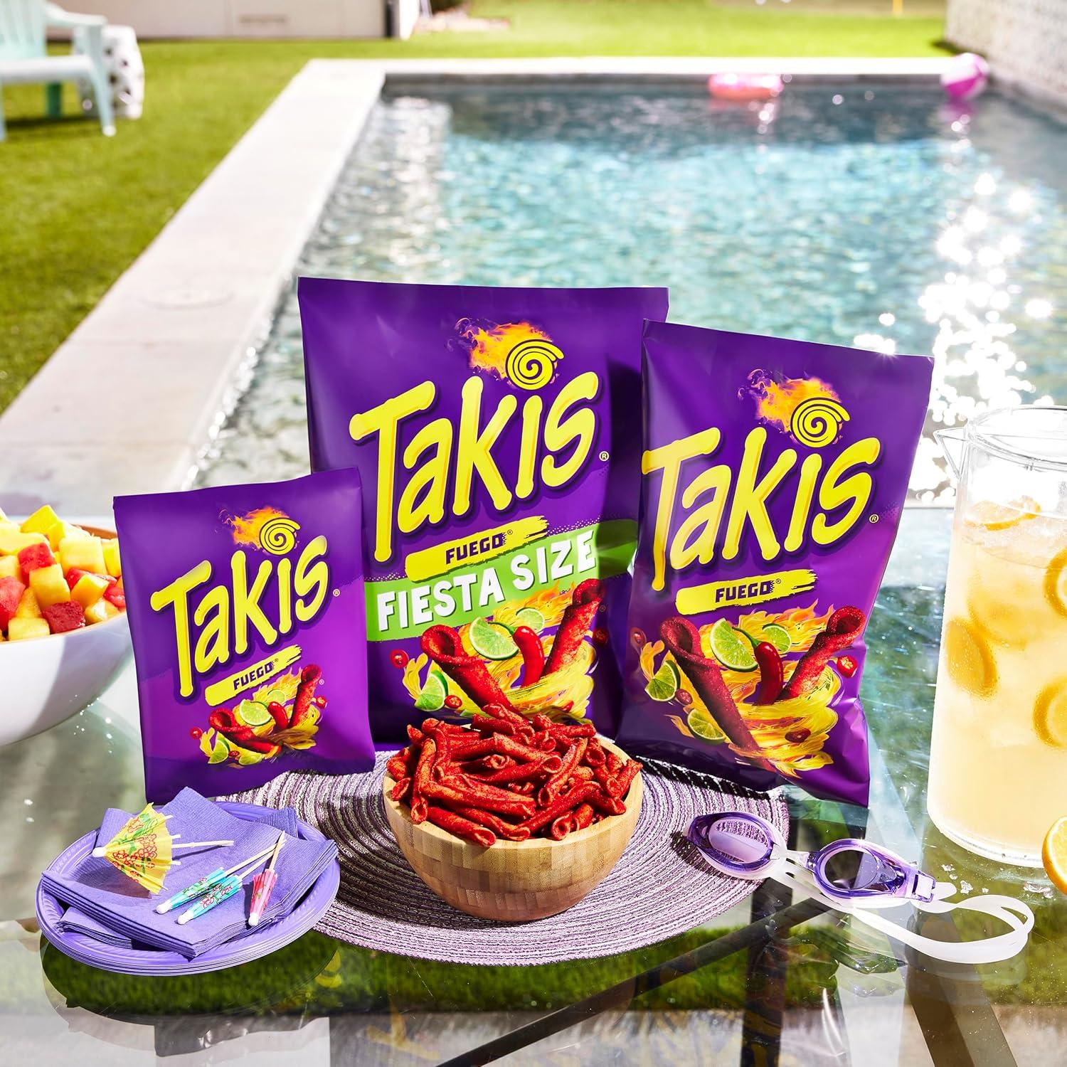 image:imageTakis Fuego 40 Count Snack Size Multipack Extreme Spicy Rolled Tortilla Chips Hot Chili Pepper amp Lime Flavored