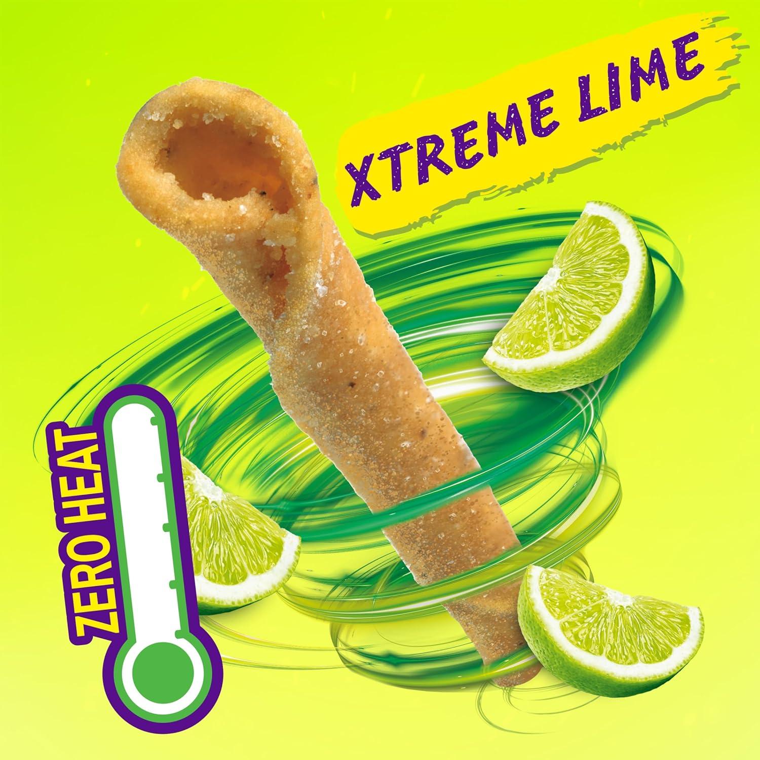 image:imageTakis Pickle Punch 325 oz Snack Size Bag Spicy Pickle Flavored Rolled Tortilla Chips Pack of 4Xtreme Lime 4PK